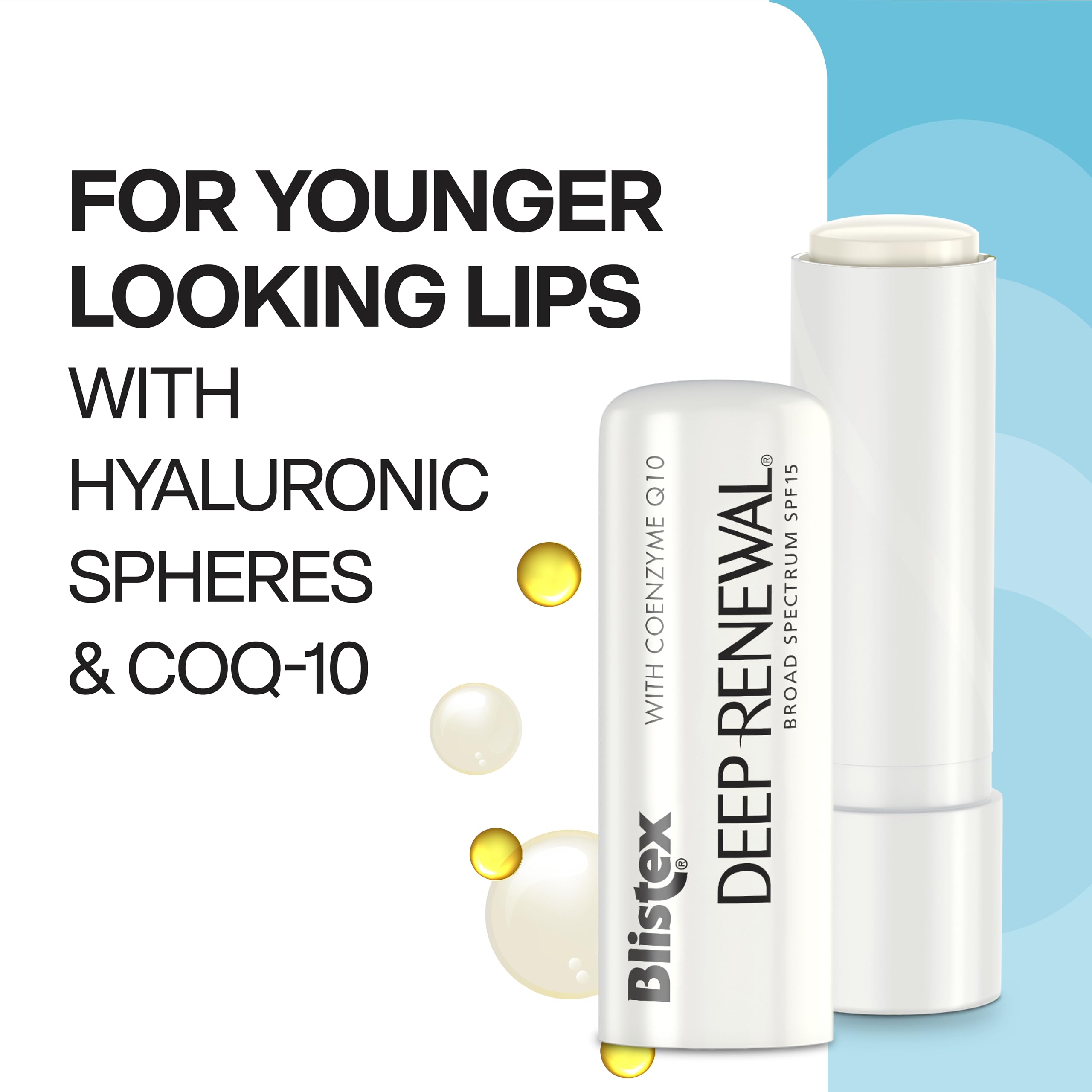 Blistex SPF 15 Deep Renewal Lip Protectant,for Younger lokking Lips, 0.13 Ounce